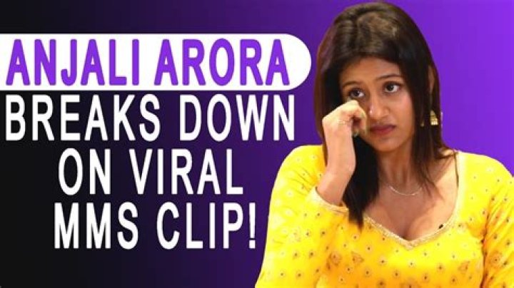 Anjali Arora Viral Video/MMS: Controversy & Legal Action